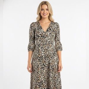 Lucy Paris tiered midi dress size small